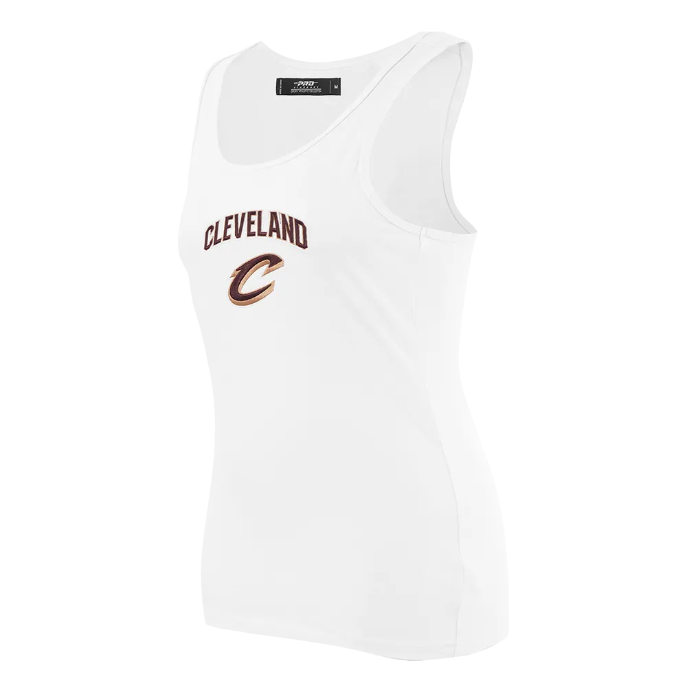 NBA CLEVELAND CAVALIERS CLASSIC WOMEN'S RELAXED FIT RACERBACK (WHITE)