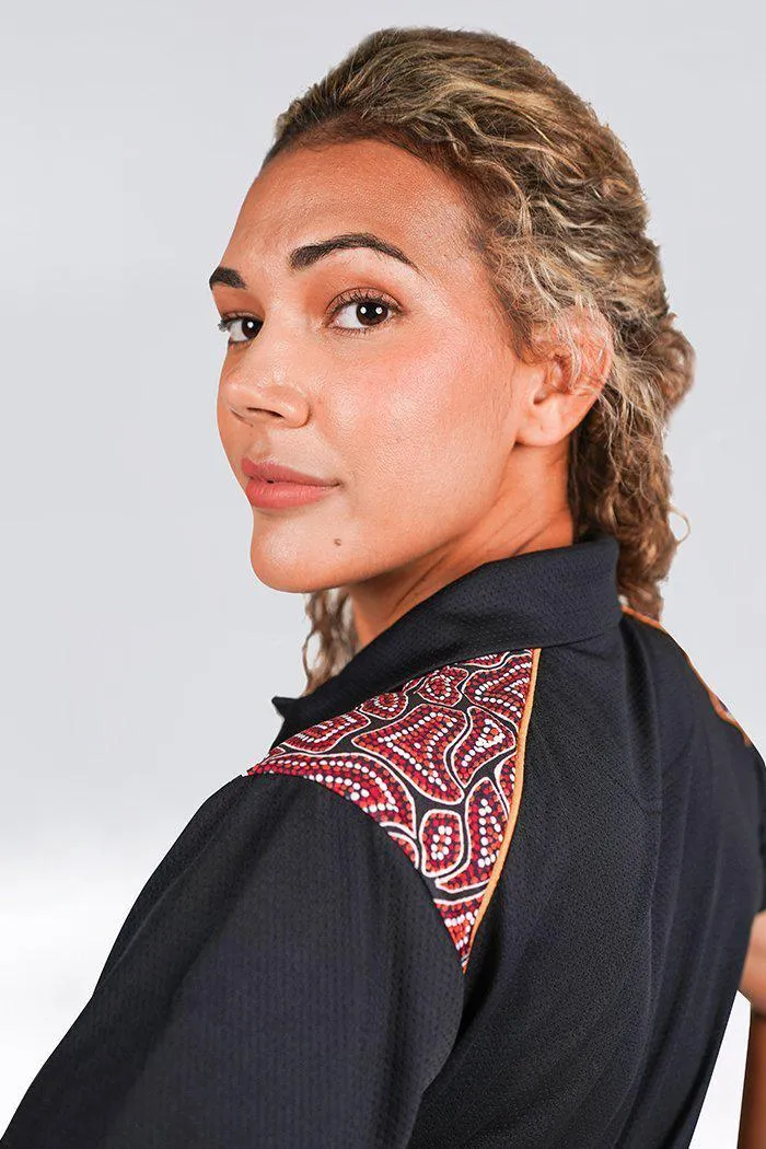 Our Many Tribes UPF50  Bamboo Women’s Fitted Polo Shirt