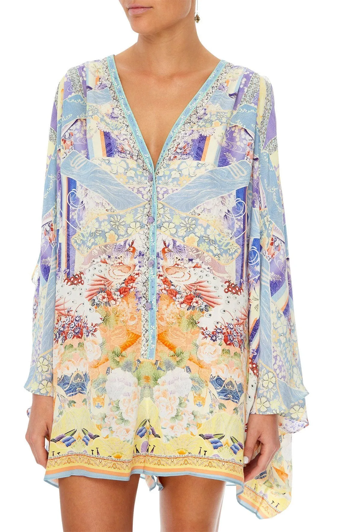 PLAYSUIT WITH SLEEVE SPLIT GIRL IN THE KIMONO
