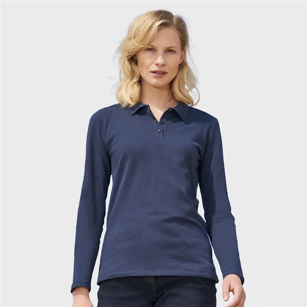 Premium Women´s long sleeve polo shirt
