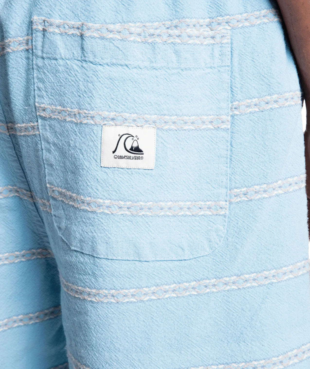Quiksilver Taxer Jacquard Shorts-Airy Blue