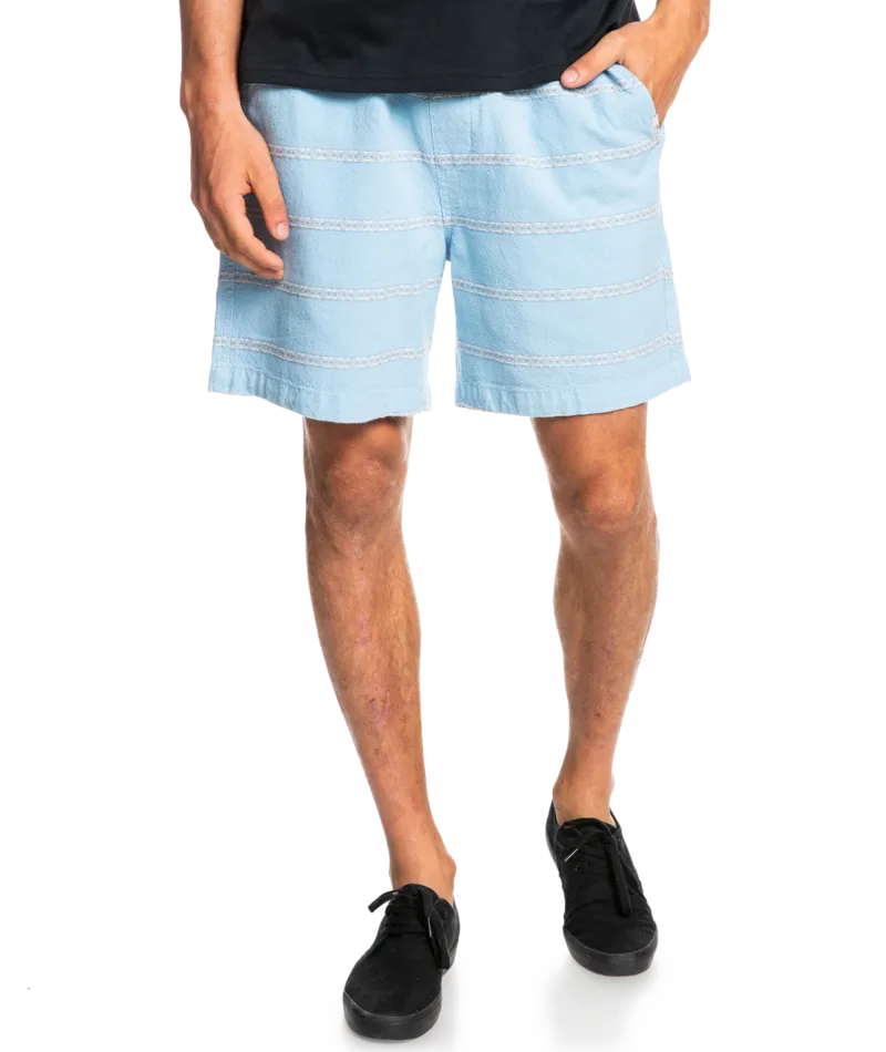Quiksilver Taxer Jacquard Shorts-Airy Blue
