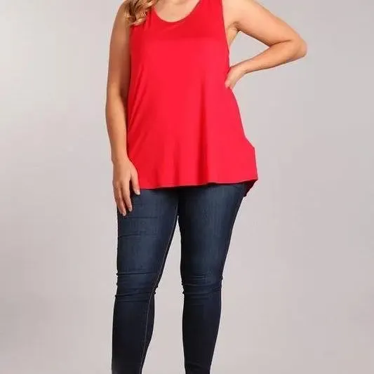 Relaxed Fit Tank Racerback