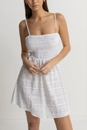 RHYTHM Milly smocked mini dress