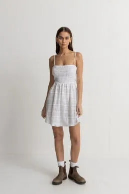 RHYTHM Milly smocked mini dress