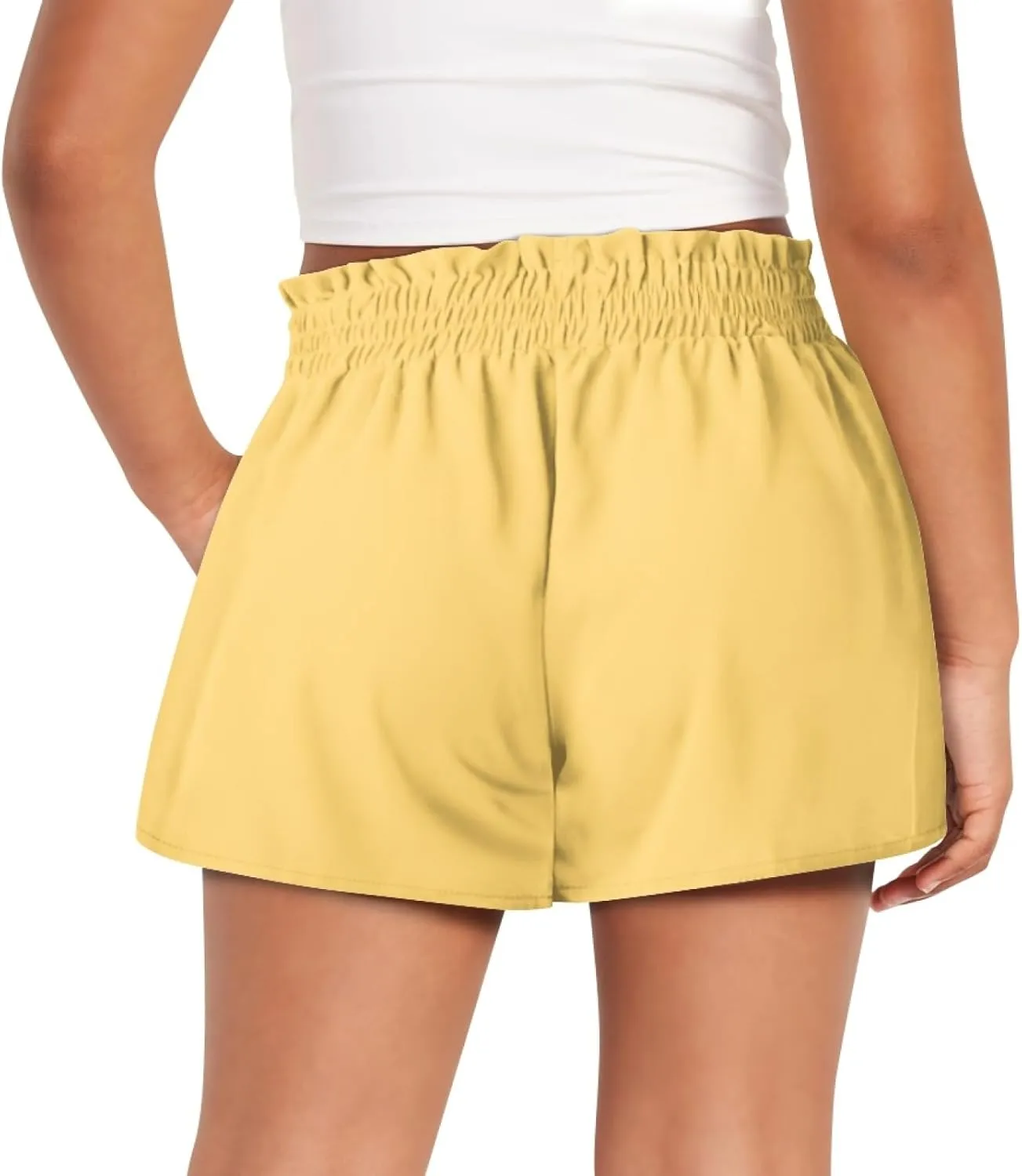 Shorts for Girls 1-16 Years Old Kids Clothes High Waist Athletic with Pockets