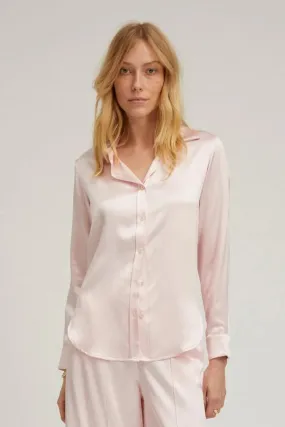 Silk Fitted Button Up