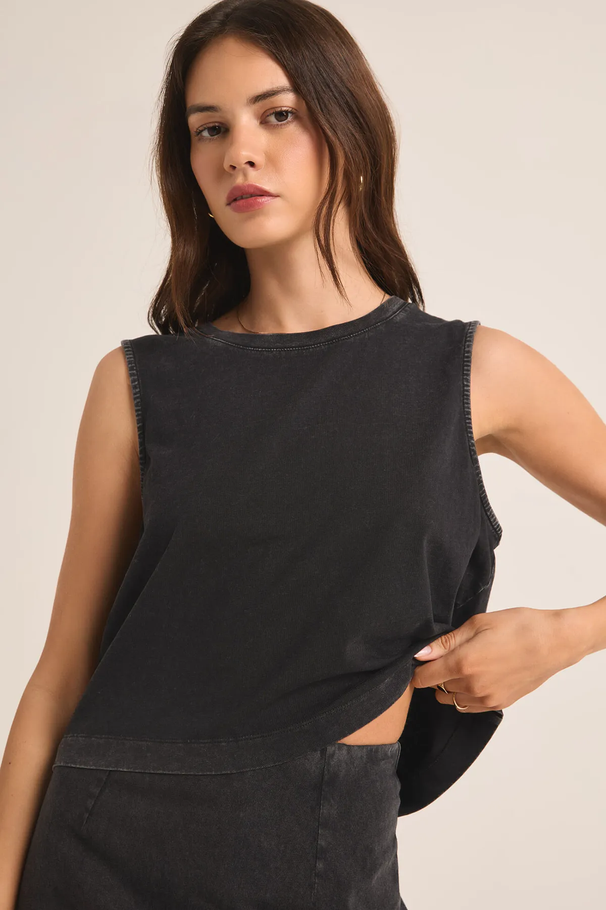 Sloane Cotton Jersey Muscle Tank