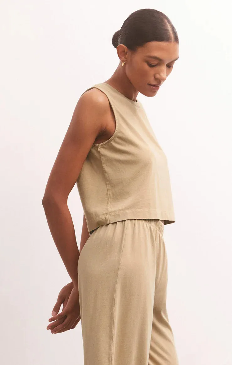 Sloane Cotton Jersey Muscle Tank