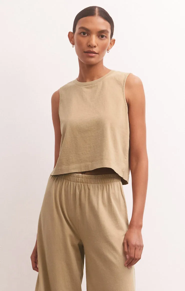 Sloane Cotton Jersey Muscle Tank