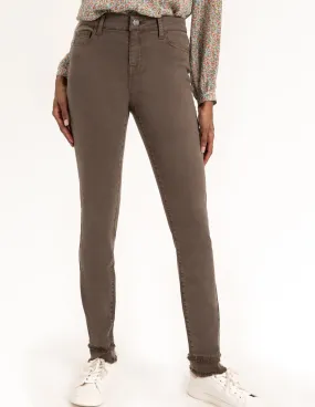 Tencel Ankle Jeans With Fray Hem
