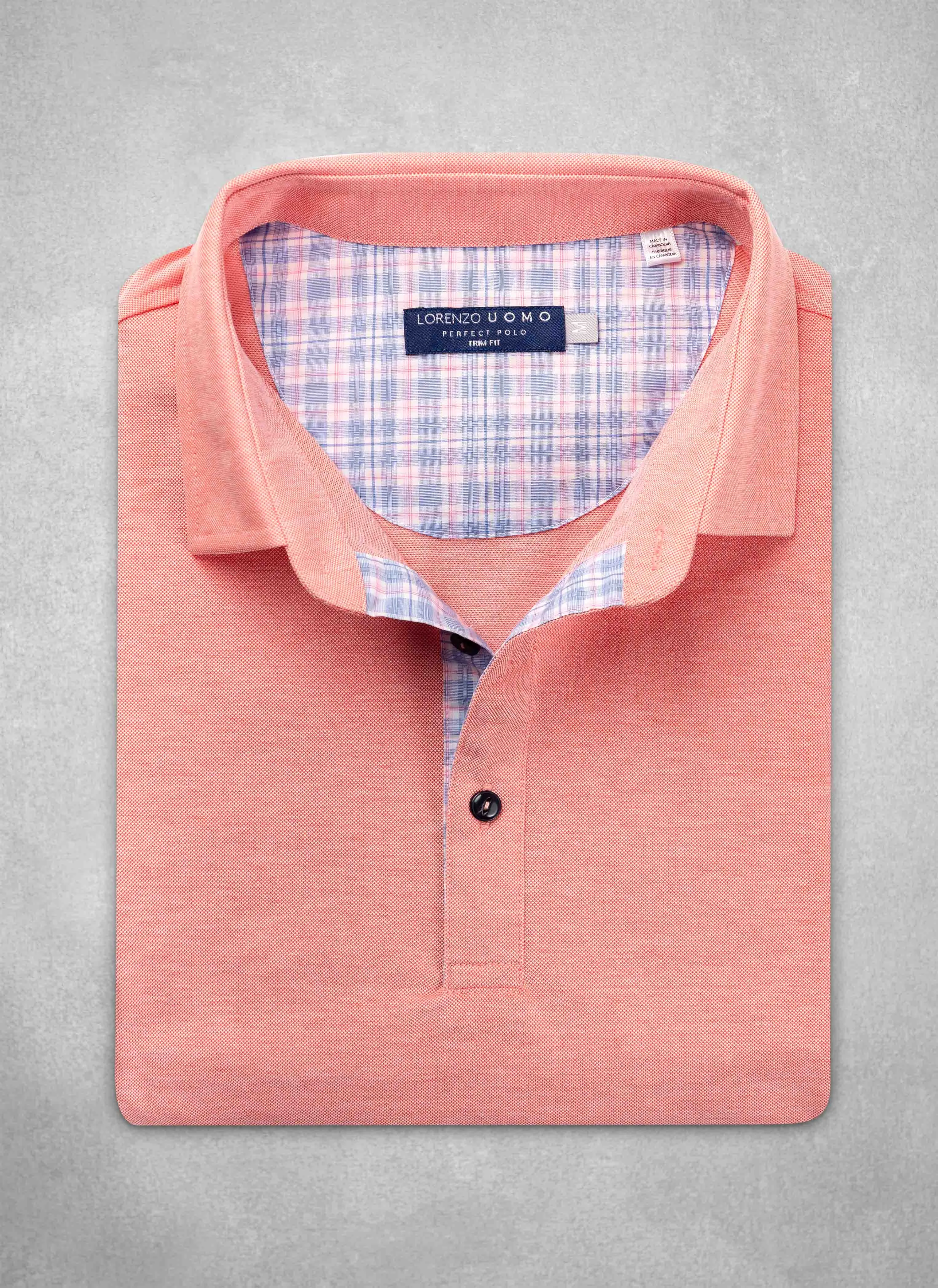 The Perfect Polo Shirt in Coral Sherbet