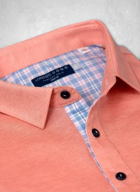 The Perfect Polo Shirt in Coral Sherbet