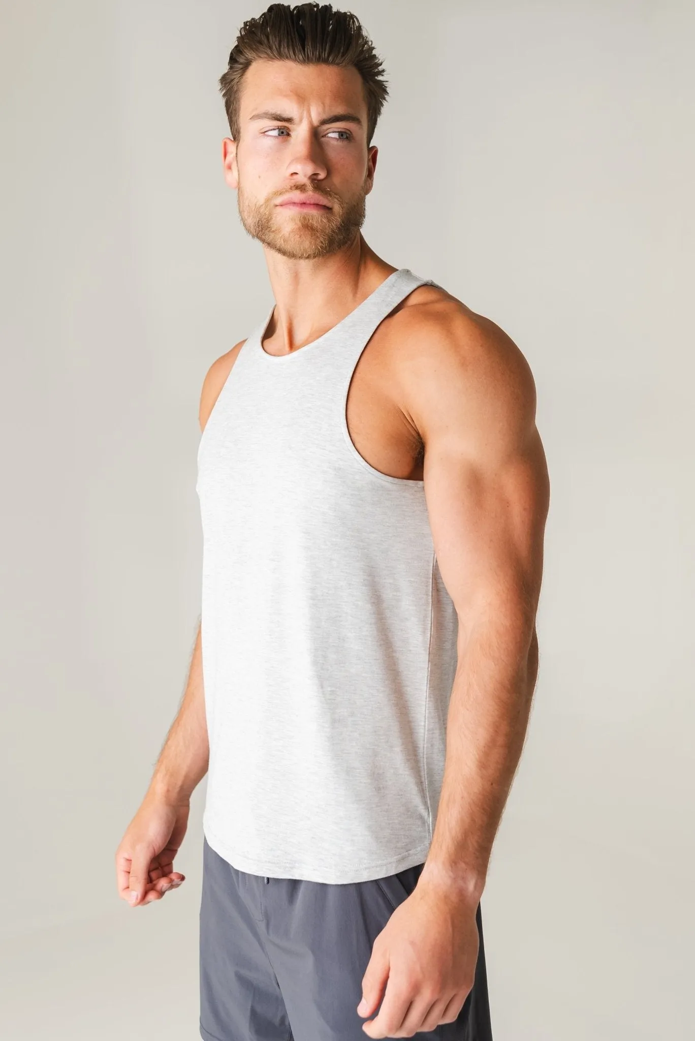 Vitality Vital Men's Tank - Stone Marl
