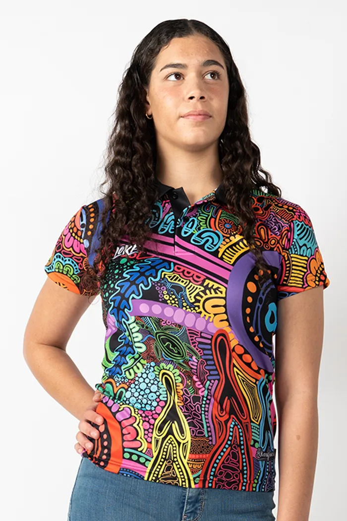 Woka Land-Ground UPF50  Women's Fitted Polo Shirt