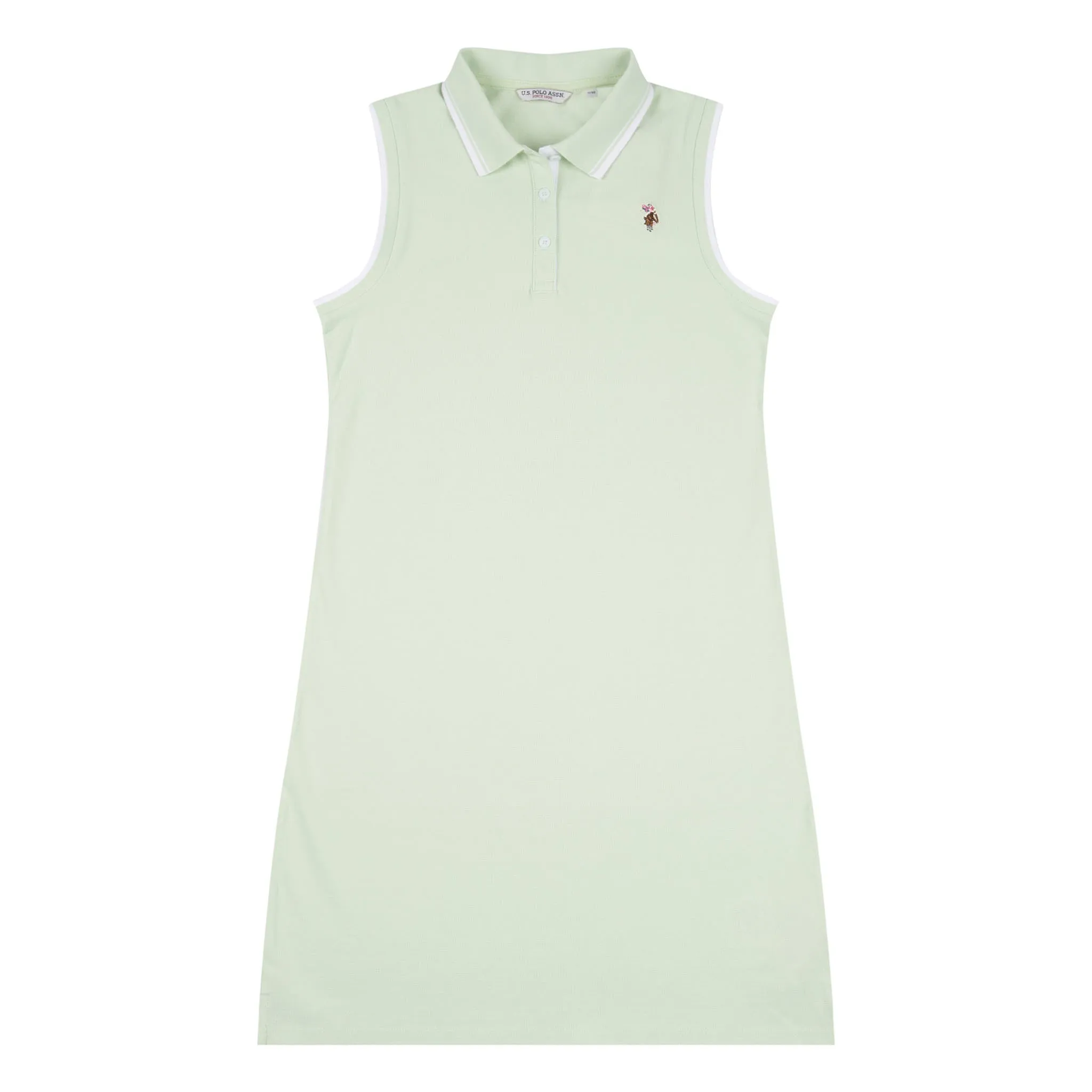 Womens Fitted Sleeveless Polo Dress in Ambrosia