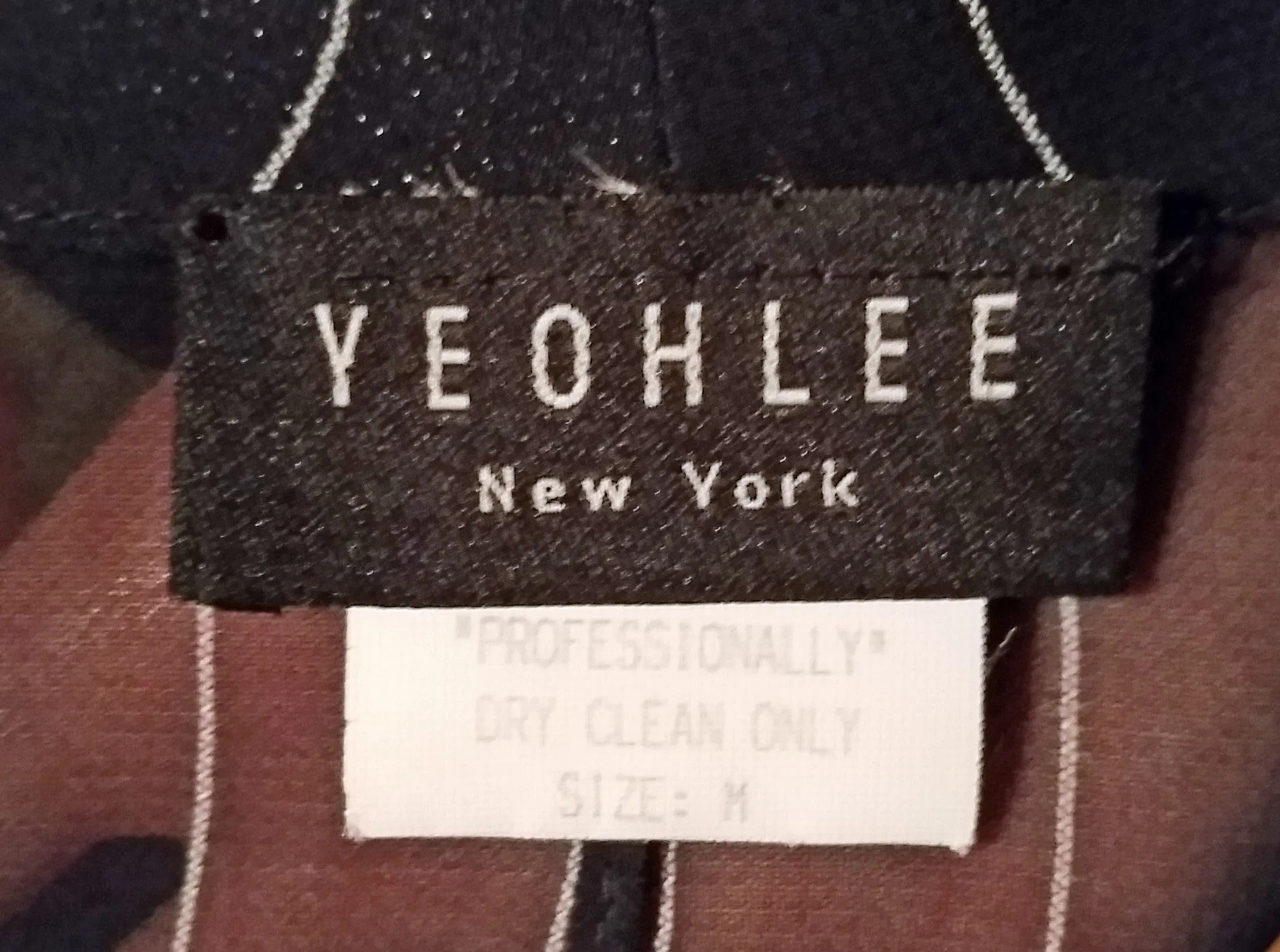 Yeohlee Sheer Pinstripe Blouse, 1990s